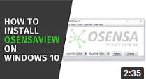 Installing OsensaView on Win10 Video